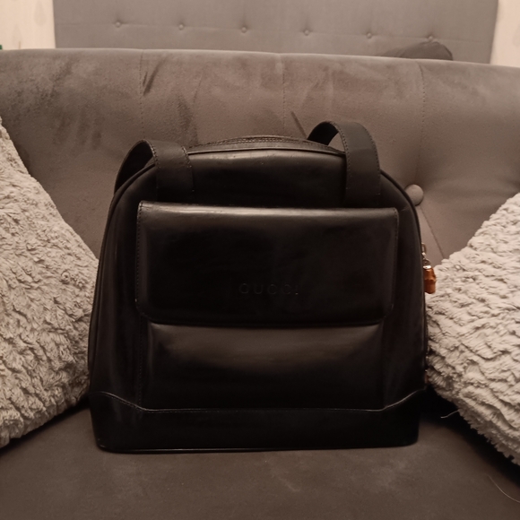 Gucci Black Leather Shoulder Bag - Picture 3 of 3